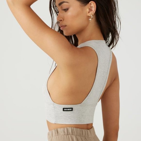 Joah Brown Longline Tank Grey Flexrib X/S 0-2 - Picture 4 of 6